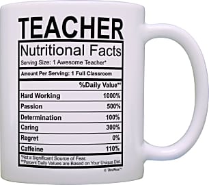 Nutritional Facts Teaching Mug