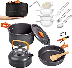 Overmont Camping Cookware Set
