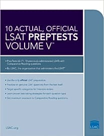 10 Actual, Official LSAT PrepTests Volume V