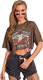 SweatyRocks Distressed T-Shirt