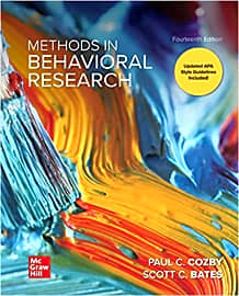 Methods in Behavioral Research
