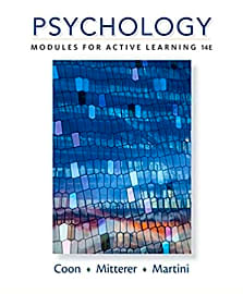 Psychology: Modules for Active Learning