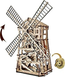 Wood Trick Mechanical Windmill