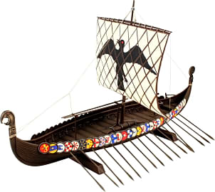 Plastic Viking Ship