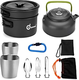 Odoland Camping Cookware Mess Kit