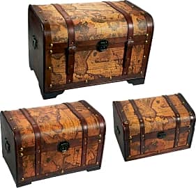 Juvale 3-Piece Trunk Set