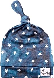 Copper Pearl Top Knot Beanie