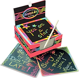 Melissa & Doug Scratch Art Rainbow Mini Notes