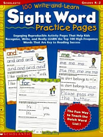 Sight Word Practice Pages