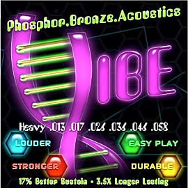 Vibe Strings Phosphor Bronze Acoustics
