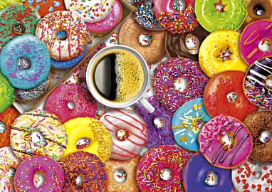 Buffalo Games Vivid Coffee and Donuts