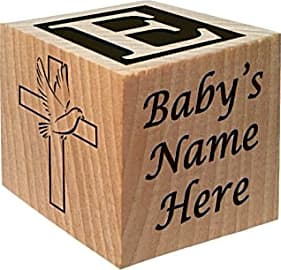 Glitzby Personalized Baby Block