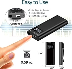 Hfuear Voice Activated Recorder