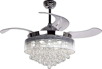 Parrot Uncle Crystal Chandelier Fan