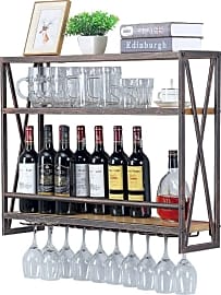 Industrial Wine Racks Rustic Metal