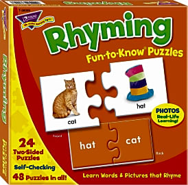 Trend Enterprises Rhyming Fun-to-Know Puzzle