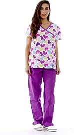 Just Love Print Mock Wrap