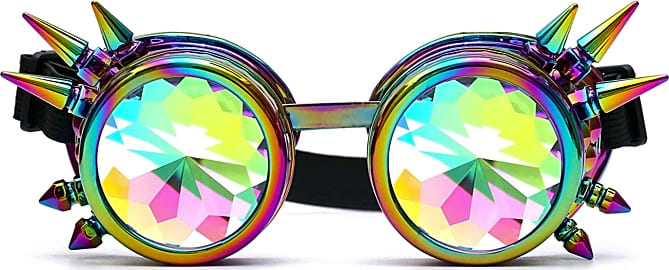 Lelinta Rainbow Steampunk Goggles