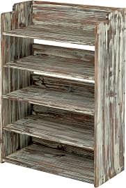 MyGift Torched Wood Organizer