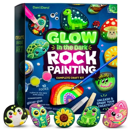 Dan&Darci Glow Rock Painting Kit