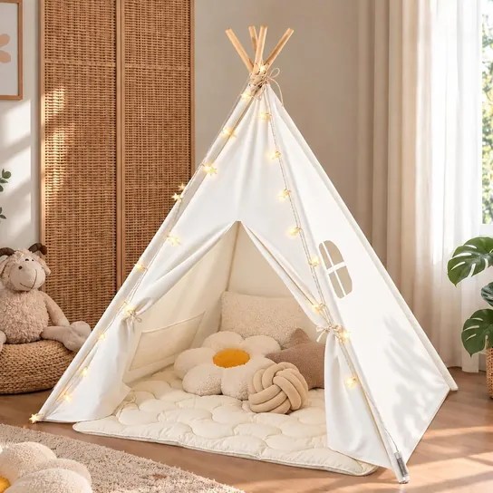 Tiny Land Cotton Canvas Teepee